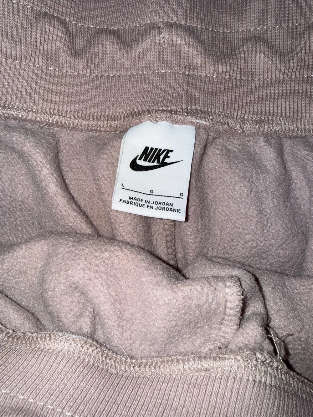 Nike Women's Light Pink Fleece Joggers